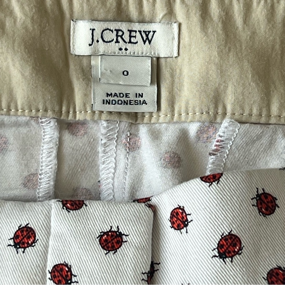 J. Crew White Shorts with Ladybugs - Picture 5 of 8